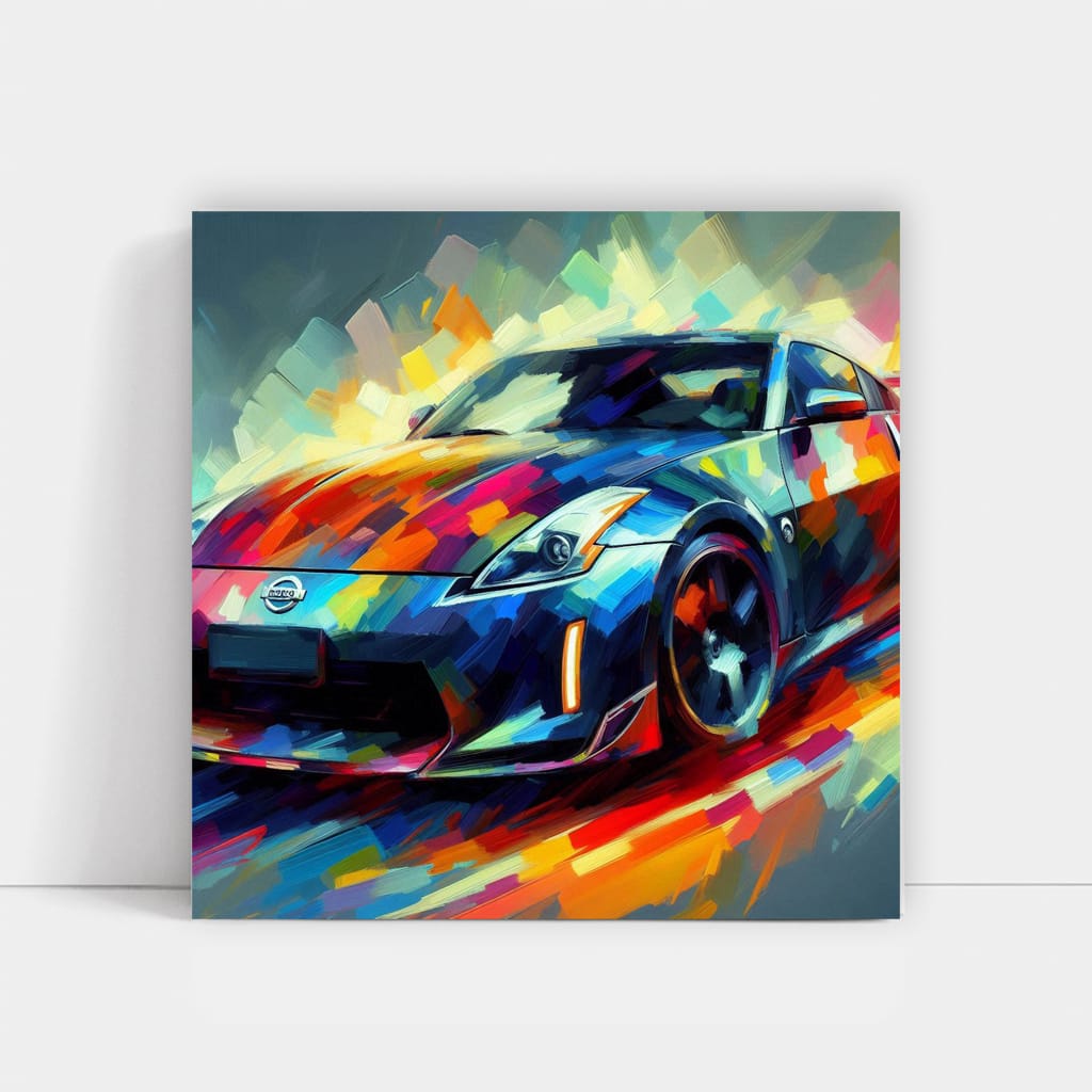 Nissan 350Z Impressionism - Iconic Sports Car Artistry