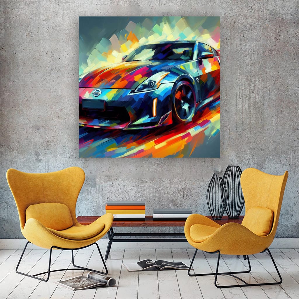 Nissan 350z Impressionism Wall Art