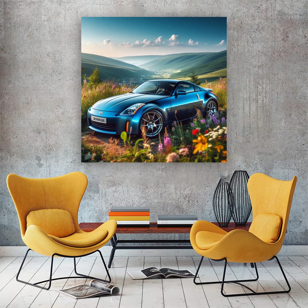 Nissan 350Z in Nature - Blend of Power and Elegance