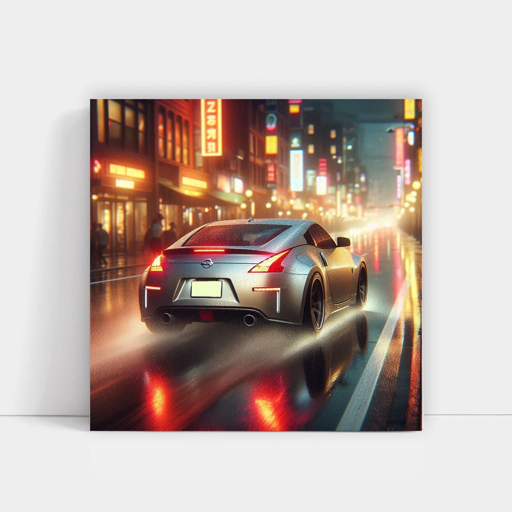 Nissan 350Z in Rainy Weather - Thrill of Storm