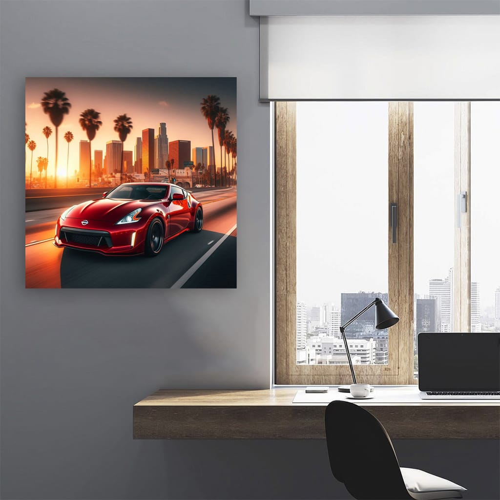 Nissan 370z Los Angel Wall Art