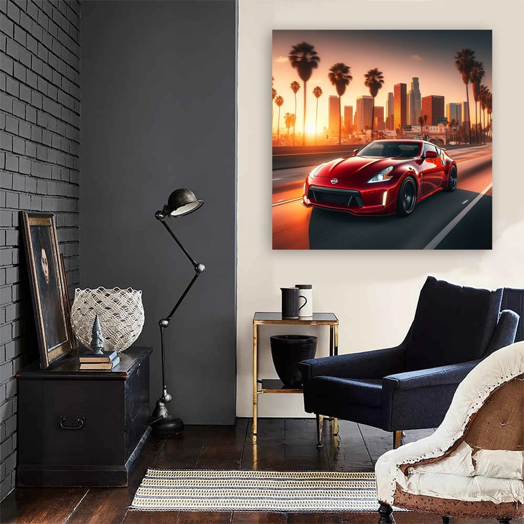 Nissan 370z Los Angel Wall Art