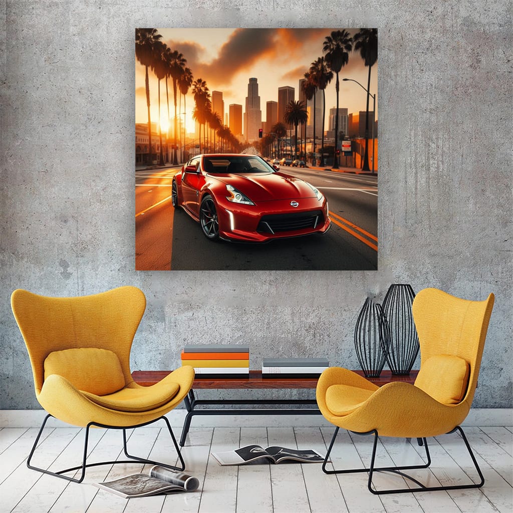 Nissan 370z Los Angeles Wall Art