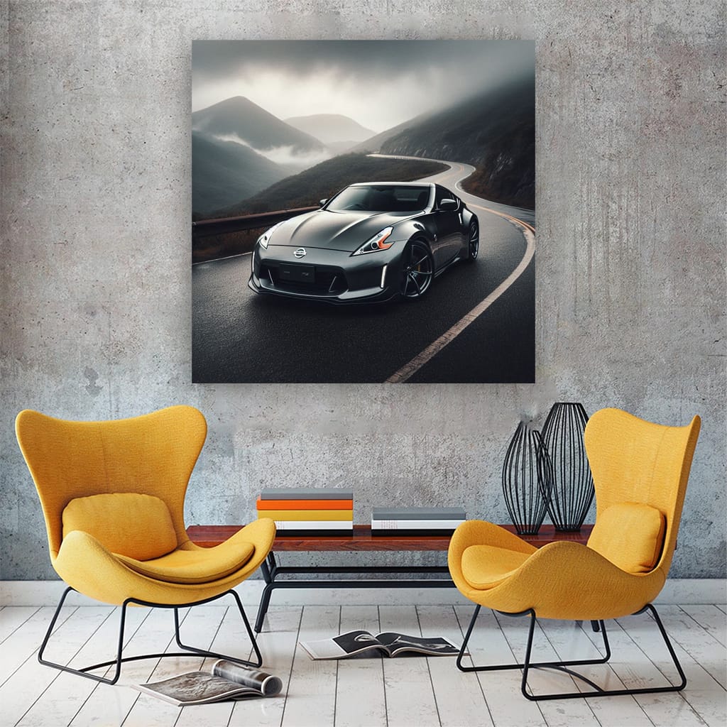 Nissan 370z Overcast Weath Wall Art