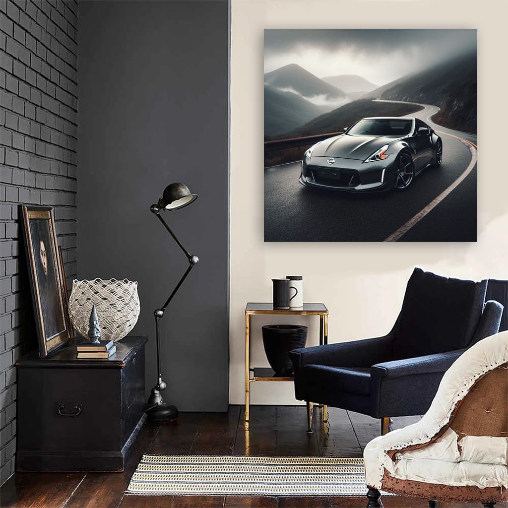 Nissan 370z Overcast Weath Wall Art