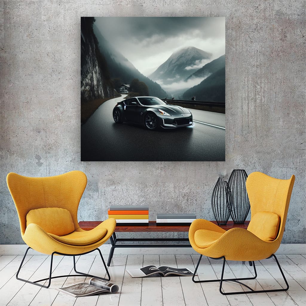 Nissan 370z Overcast Weather Wall Art