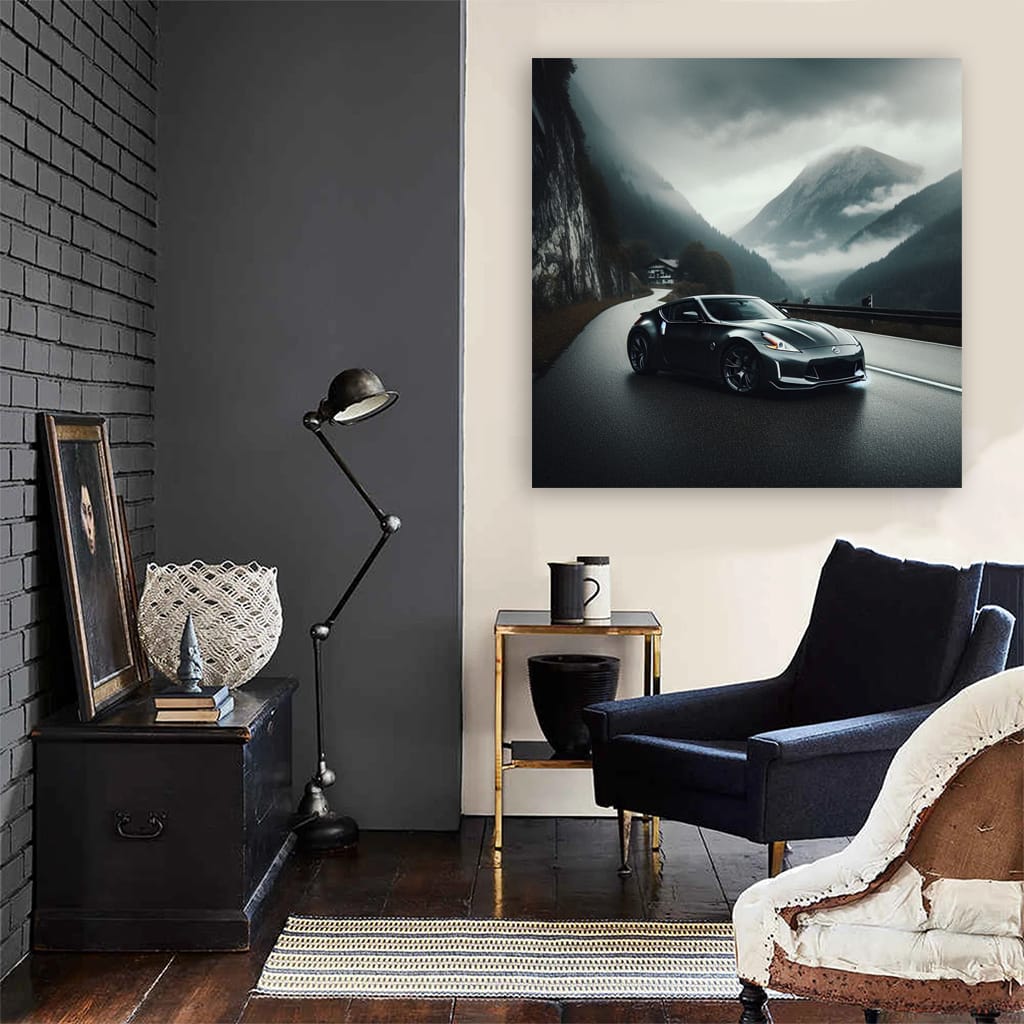 Nissan 370z Overcast Weather Wall Art