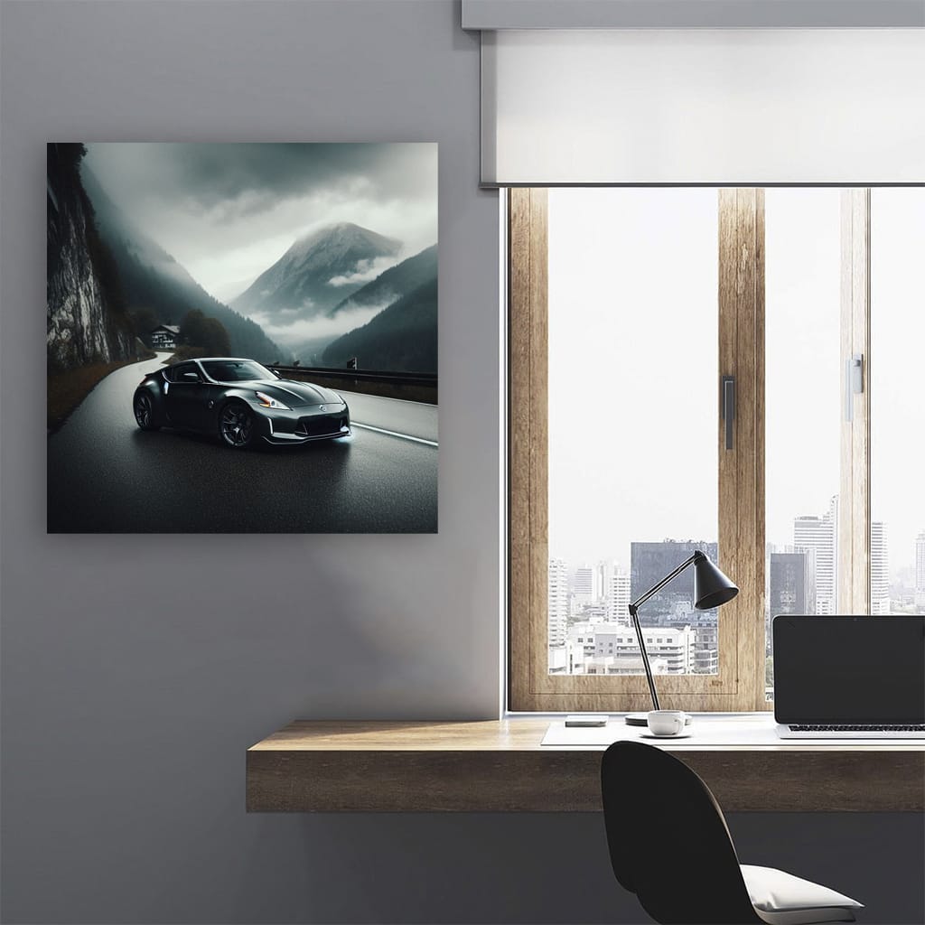 Nissan 370z Overcast Weather Wall Art