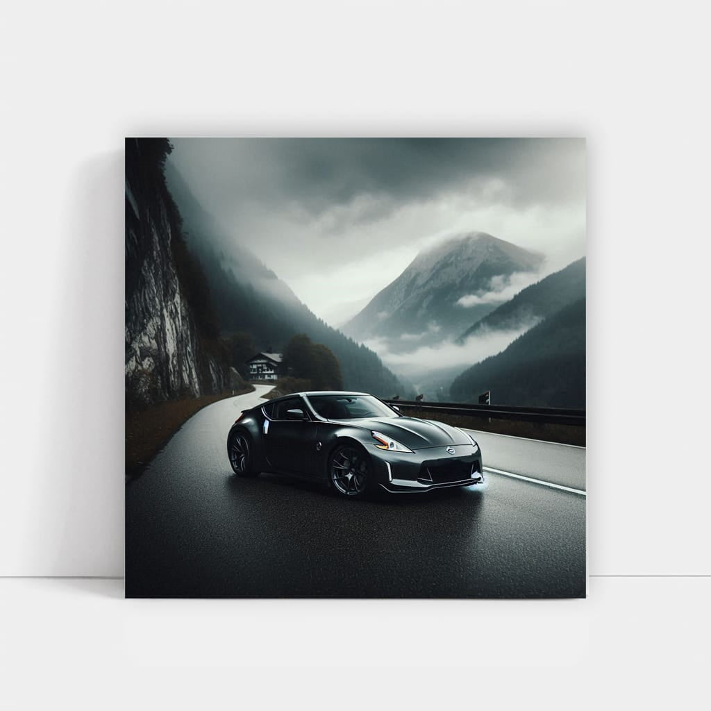 Nissan 370z Overcast Weather Wall Art