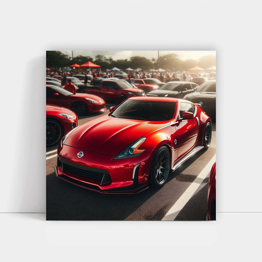 Nissan 370Z Parking Beauty - Sleek and Powerful Design