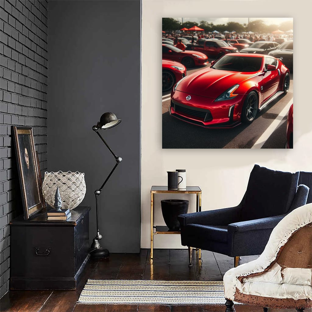 Nissan 370Z Parking Beauty - Sleek and Powerful Design