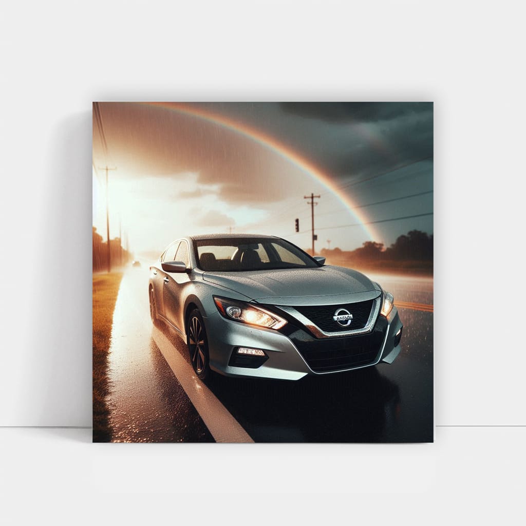 Nissan Altima Rainy Weath Wall Art