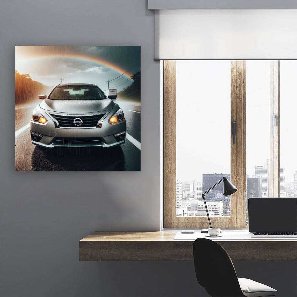 Nissan Altima Rainy Weather Wall Art