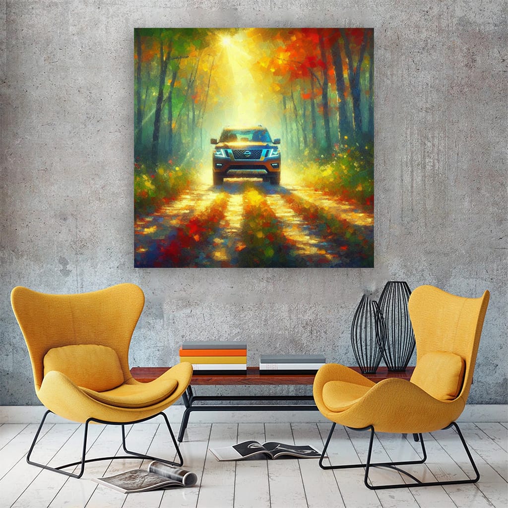 Nissan Armada Impressionism Art - Strength Meets Style