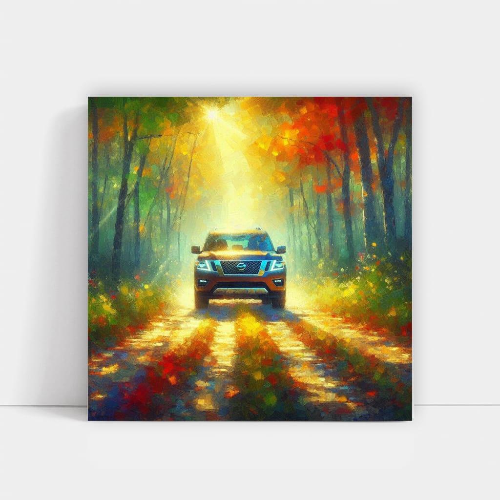 Nissan Armada Impressionism Art - Strength Meets Style