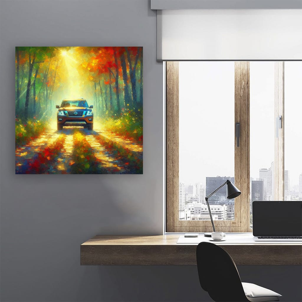 Nissan Armada Impressionism Art - Strength Meets Style