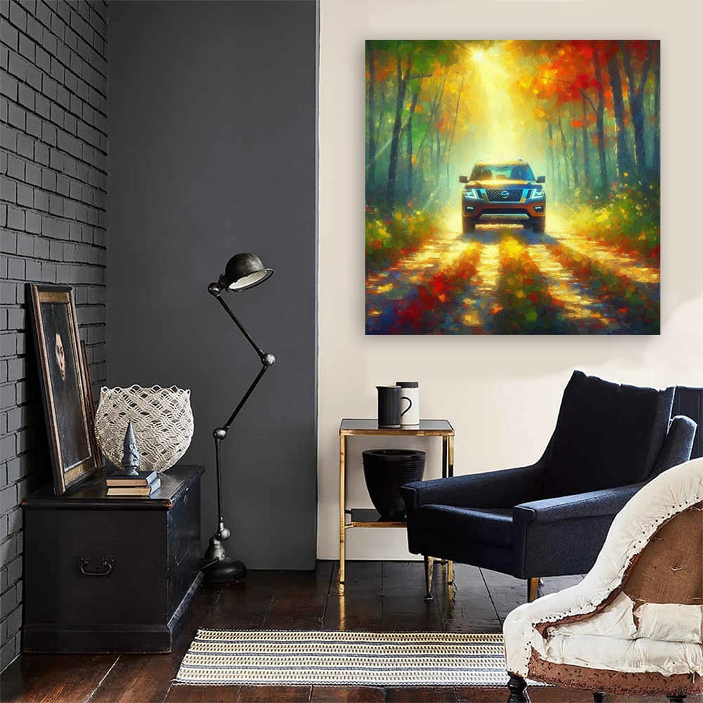 Nissan Armada Impressionism Art - Strength Meets Style