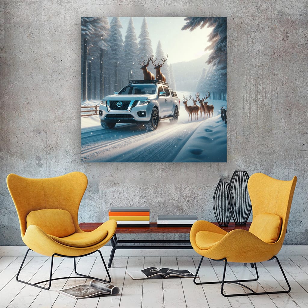 Nissan Frontier Wint Wall Art