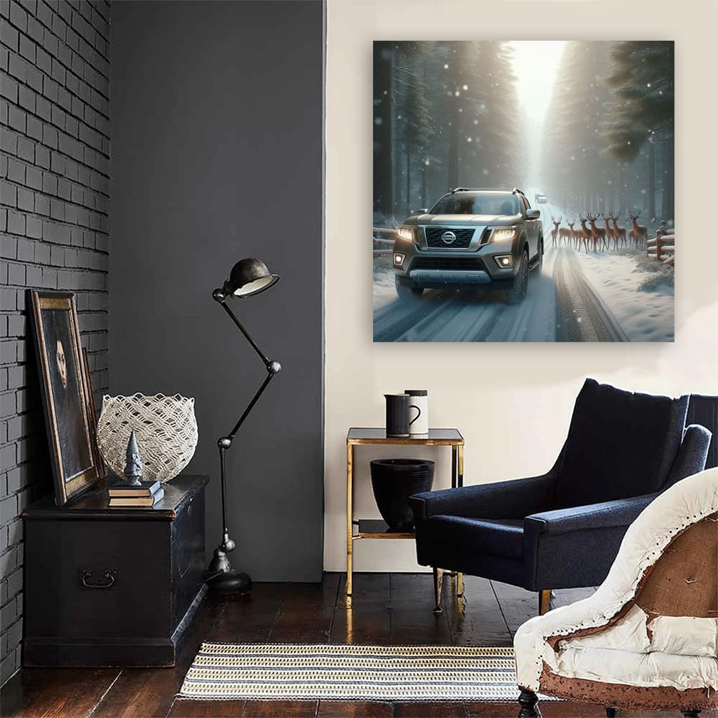 Nissan Frontier Winter Wall Art