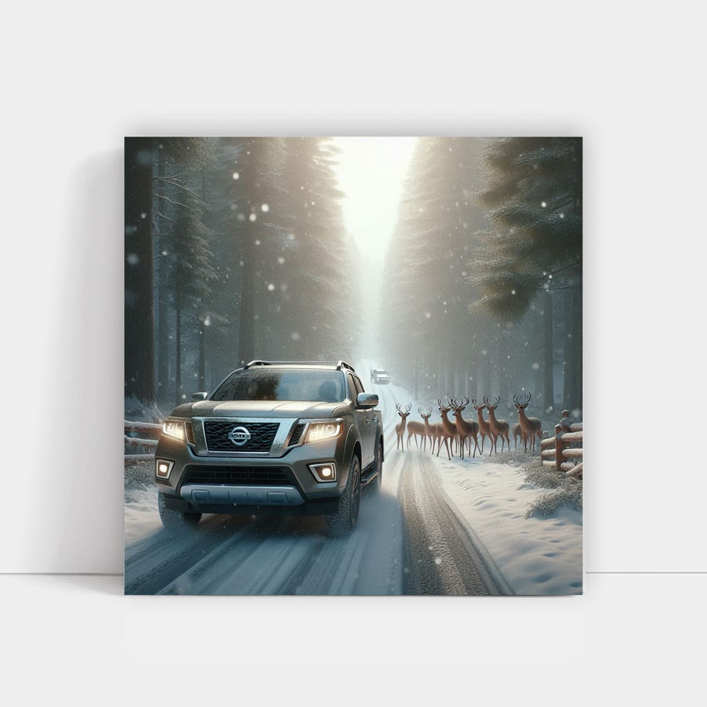 Nissan Frontier Winter Wall Art