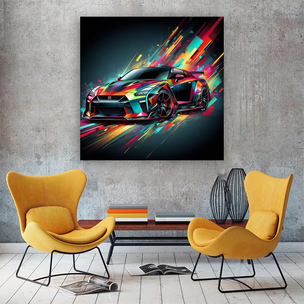 Nissan Gtr Absctra Wall Art