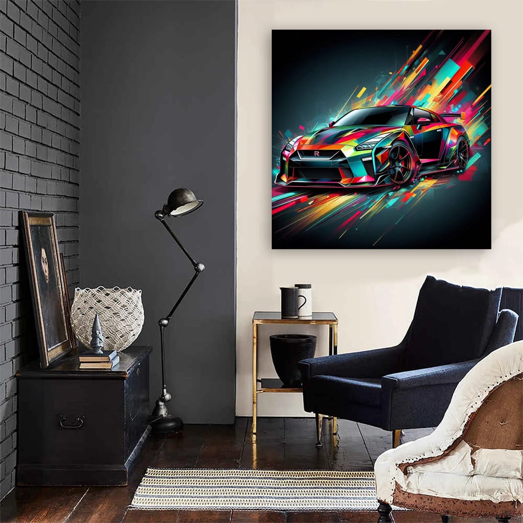 Nissan Gtr Absctra Wall Art