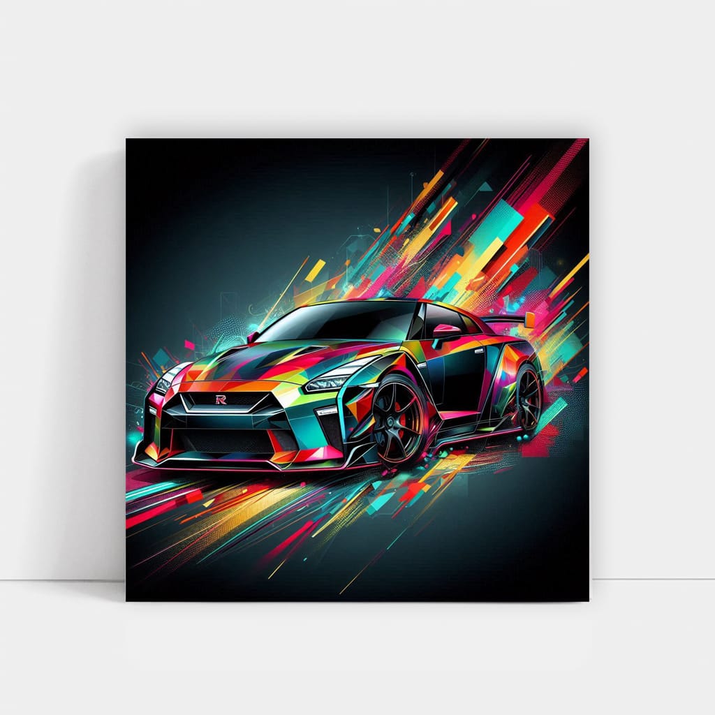 Nissan Gtr Absctra Wall Art