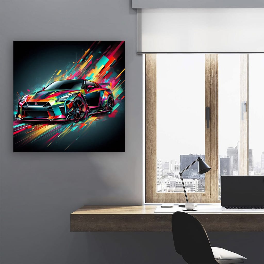 Nissan Gtr Absctra Wall Art