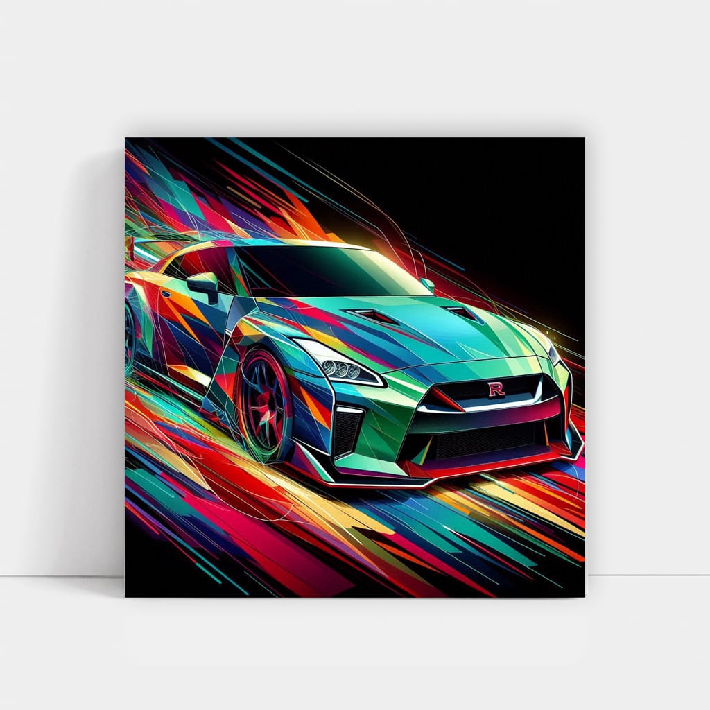 Nissan Gtr Absctract Wall Art