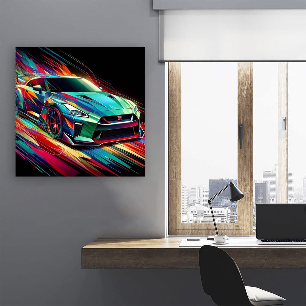 Nissan Gtr Absctract Wall Art