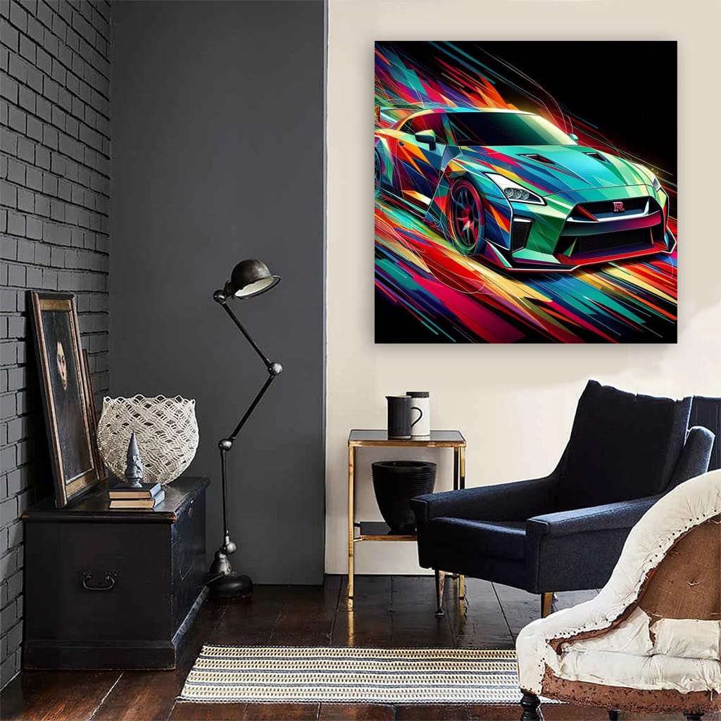 Nissan Gtr Absctract Wall Art