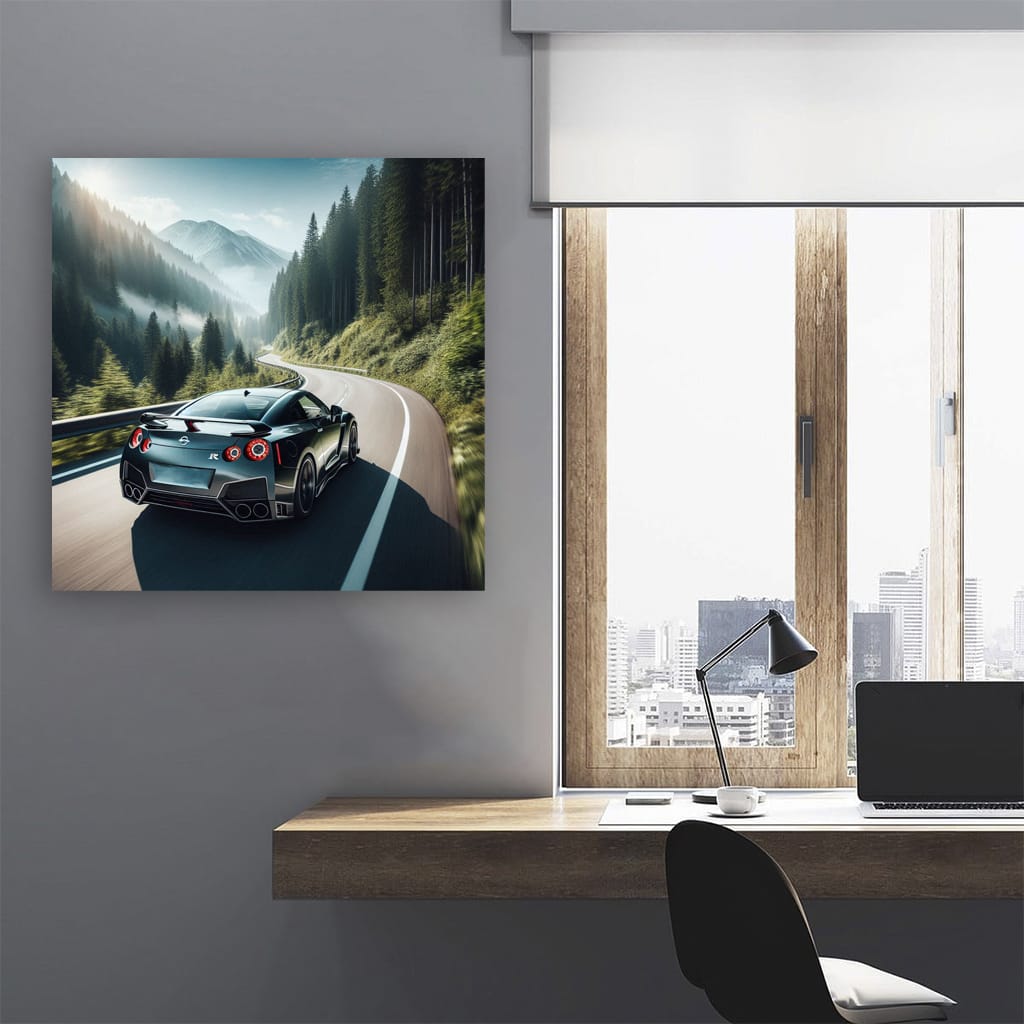 Nissan Gtr Mounta Wall Art