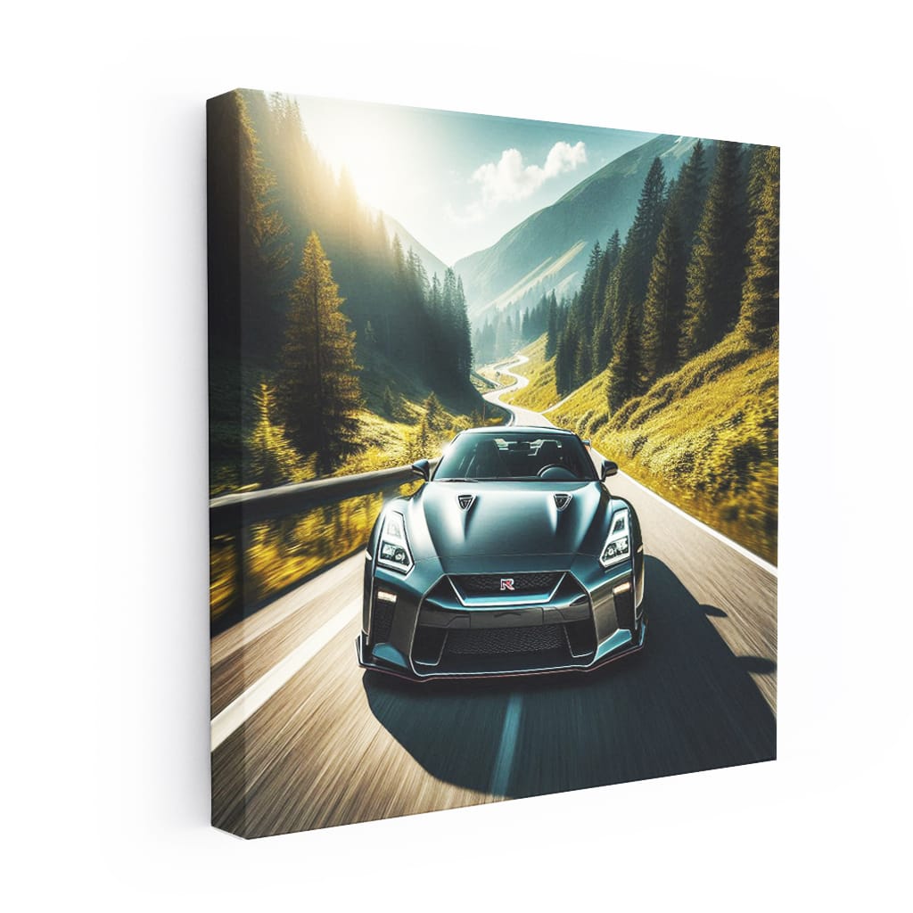 Nissan Gtr Mountain Wall Art