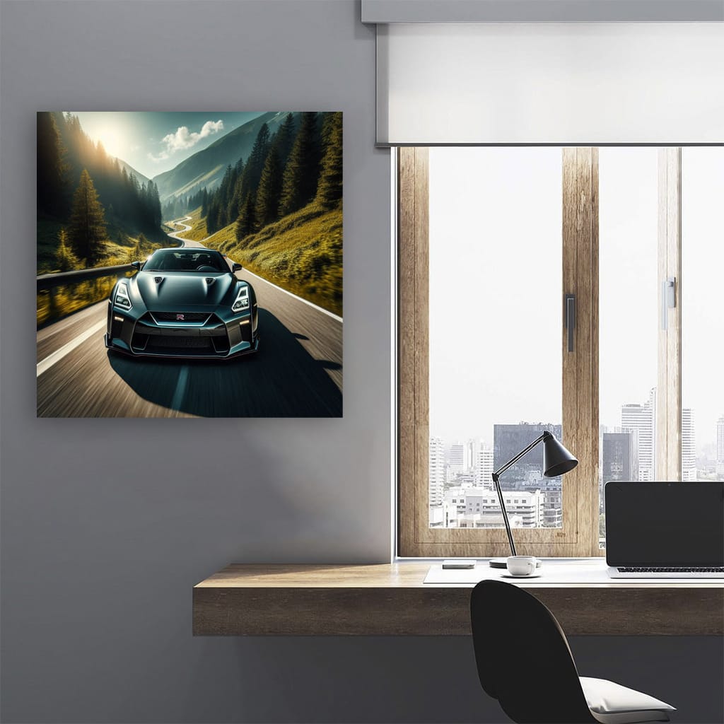 Nissan Gtr Mountain Wall Art