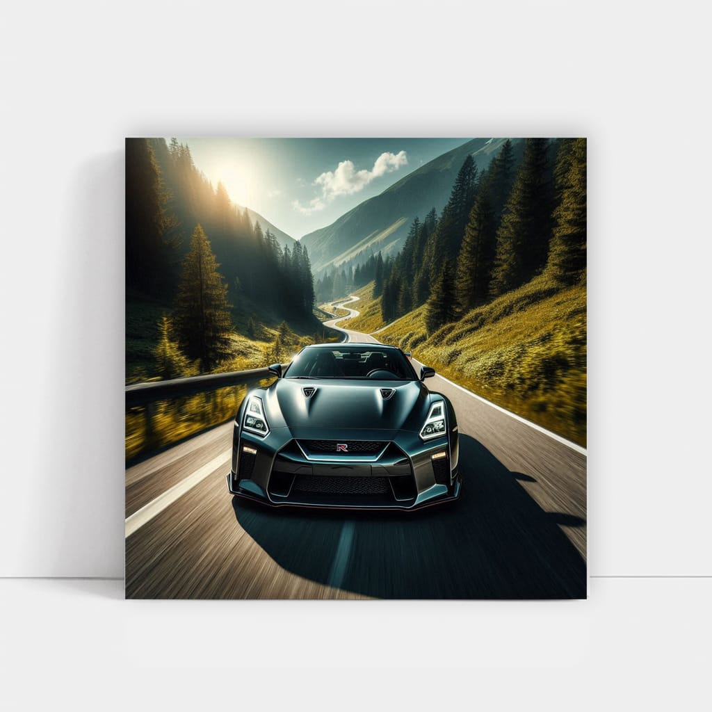 Nissan Gtr Mountain Wall Art