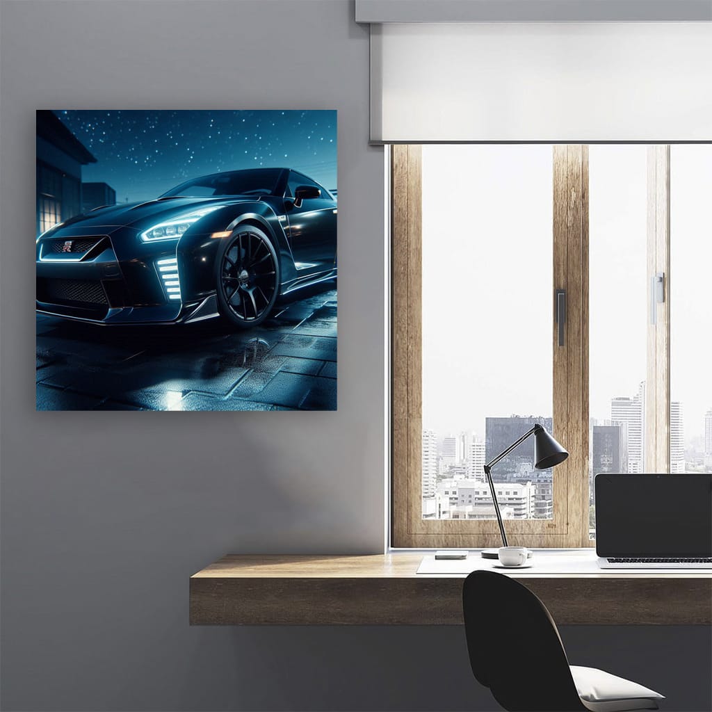 Nissan GT-R at Night - Power and Precision in Motion