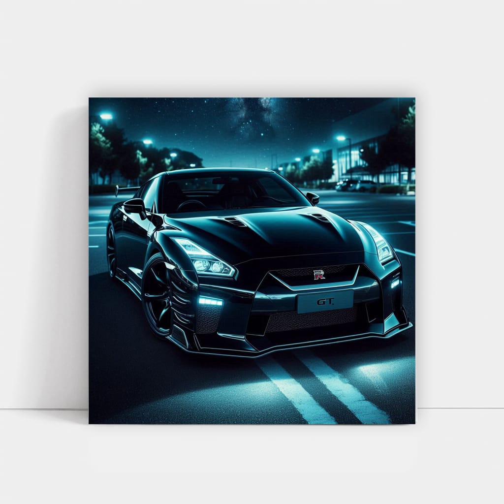 Nissan GT-R at Night - Power Meets Precision Performance