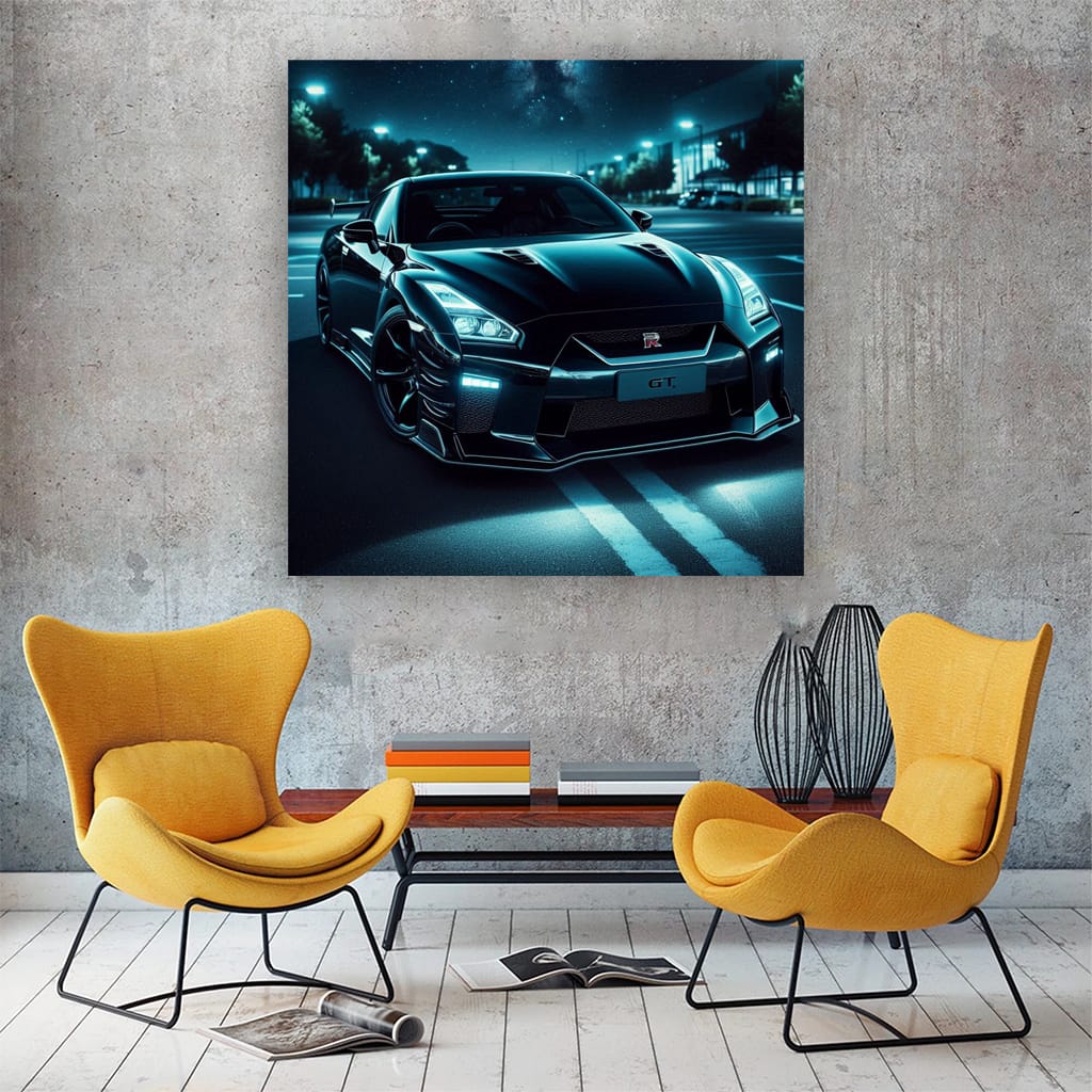 Nissan GT-R at Night - Power Meets Precision Performance