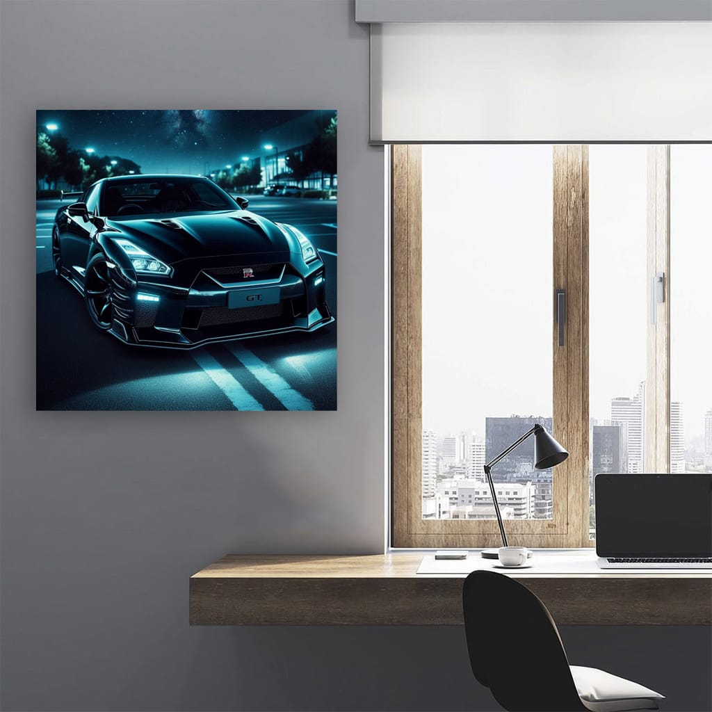 Nissan GT-R at Night - Power Meets Precision Performance