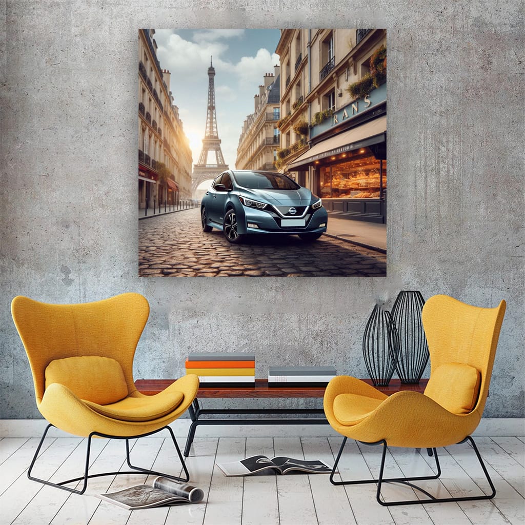 Nissan Leaf Paris Wall Art