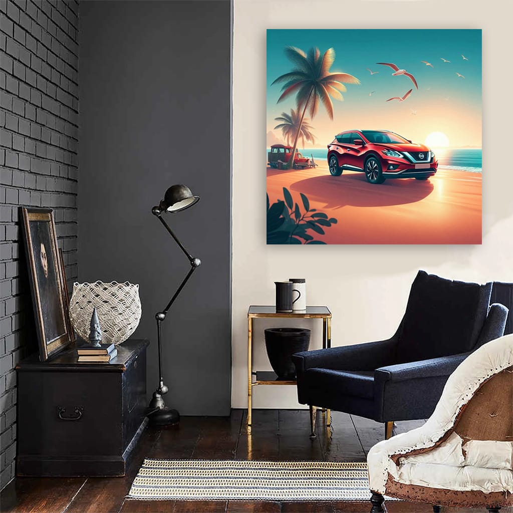 Nissan Murano on Sandy Beach - Versatile and Stylish SUV