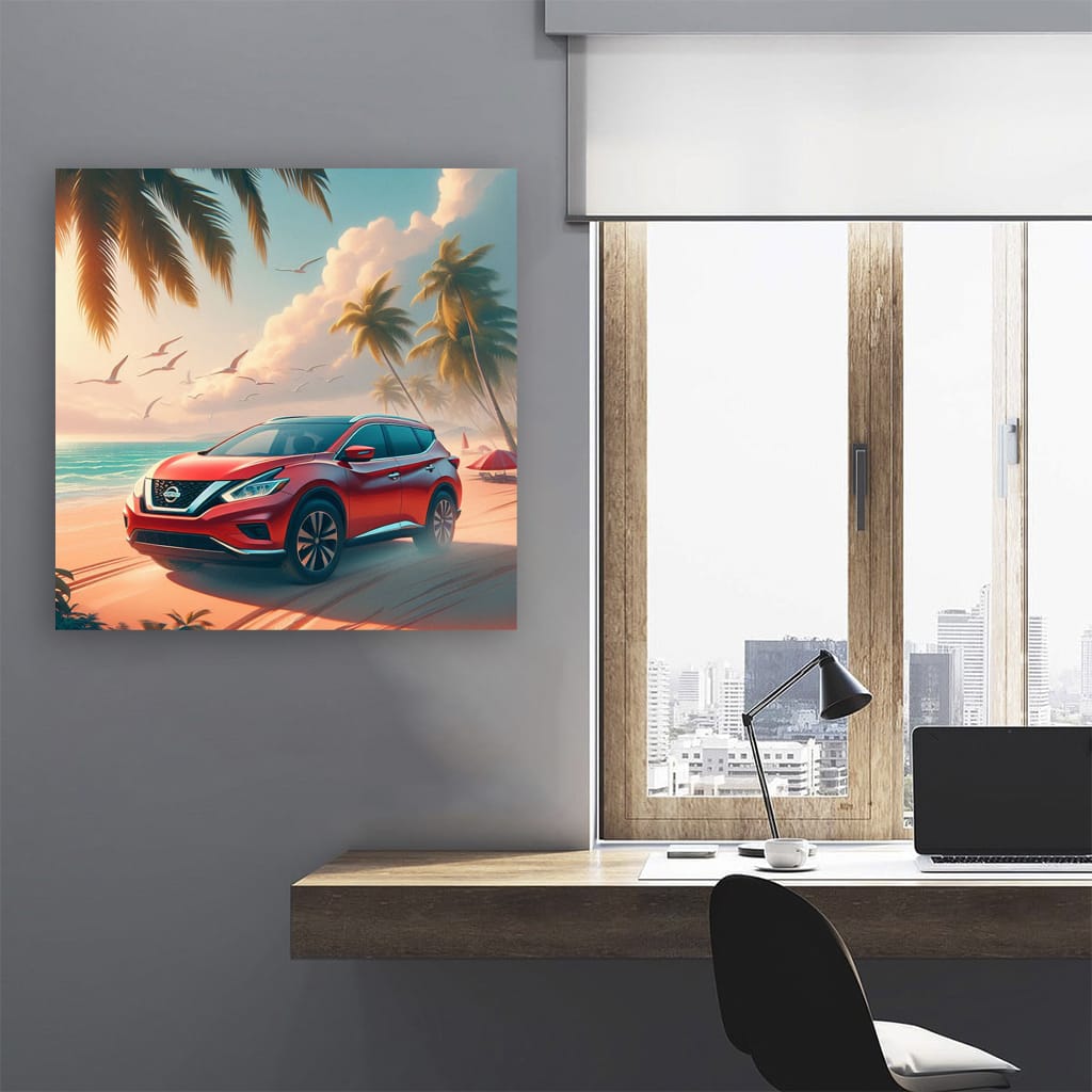 Nissan Murano On Beach Wall Art