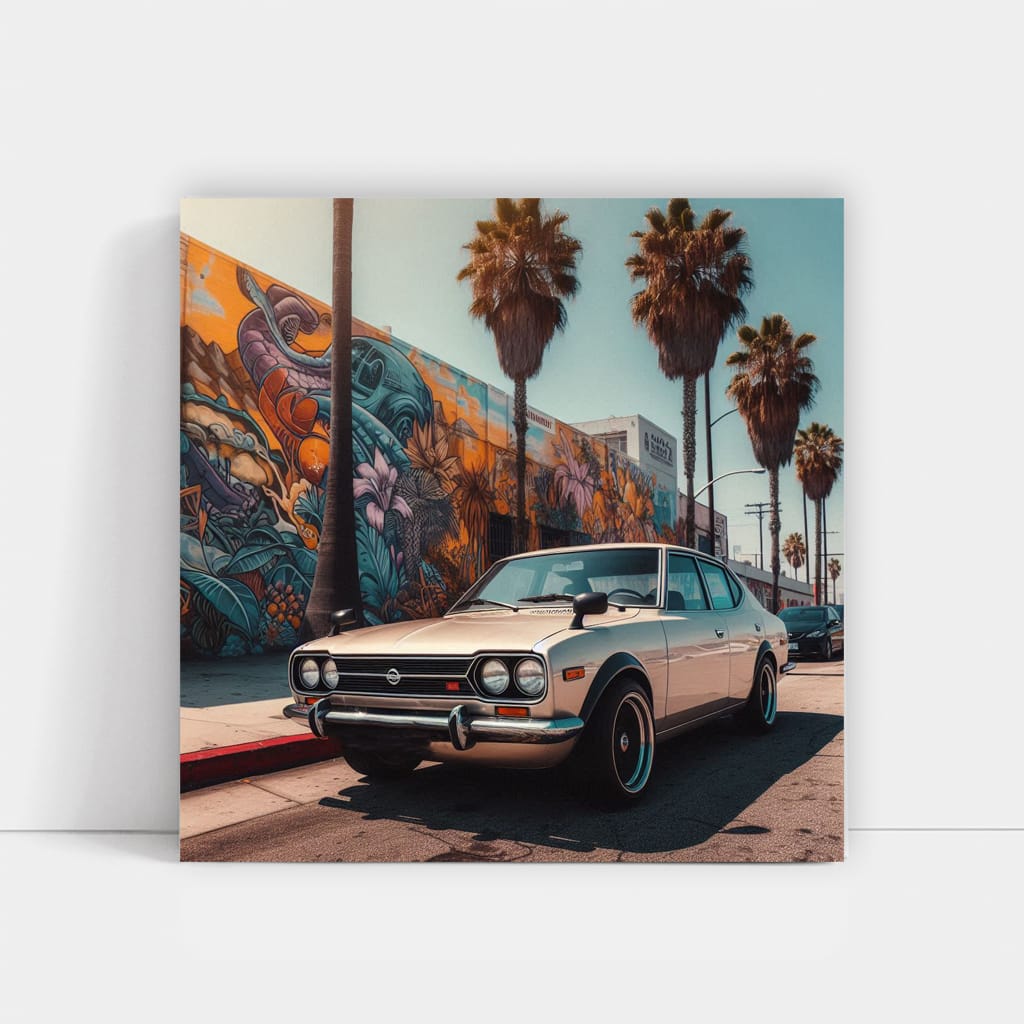 Nissan Old Retro Los Angel Wall Art