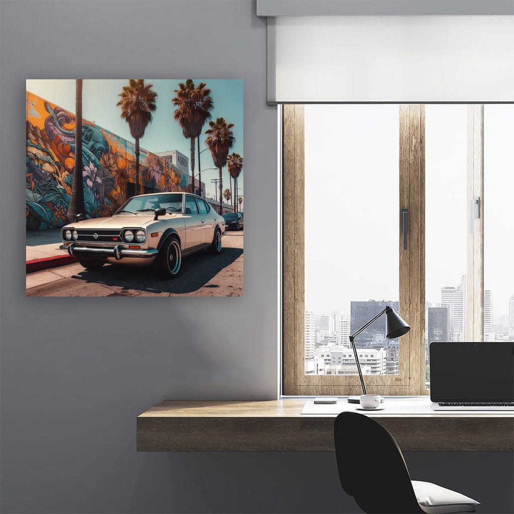 Nissan Old Retro Los Angel Wall Art