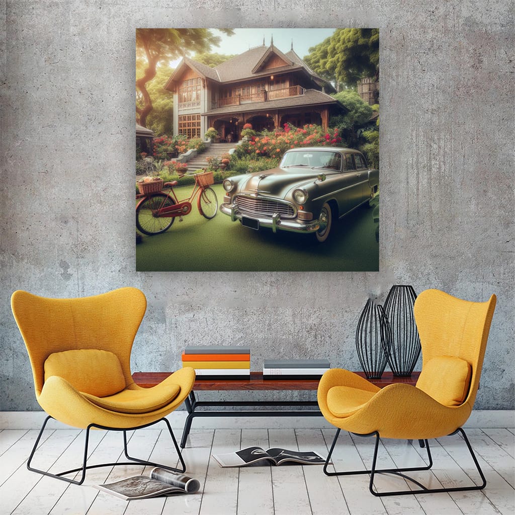 Nissan Old Retro Luxury Life Wall Art