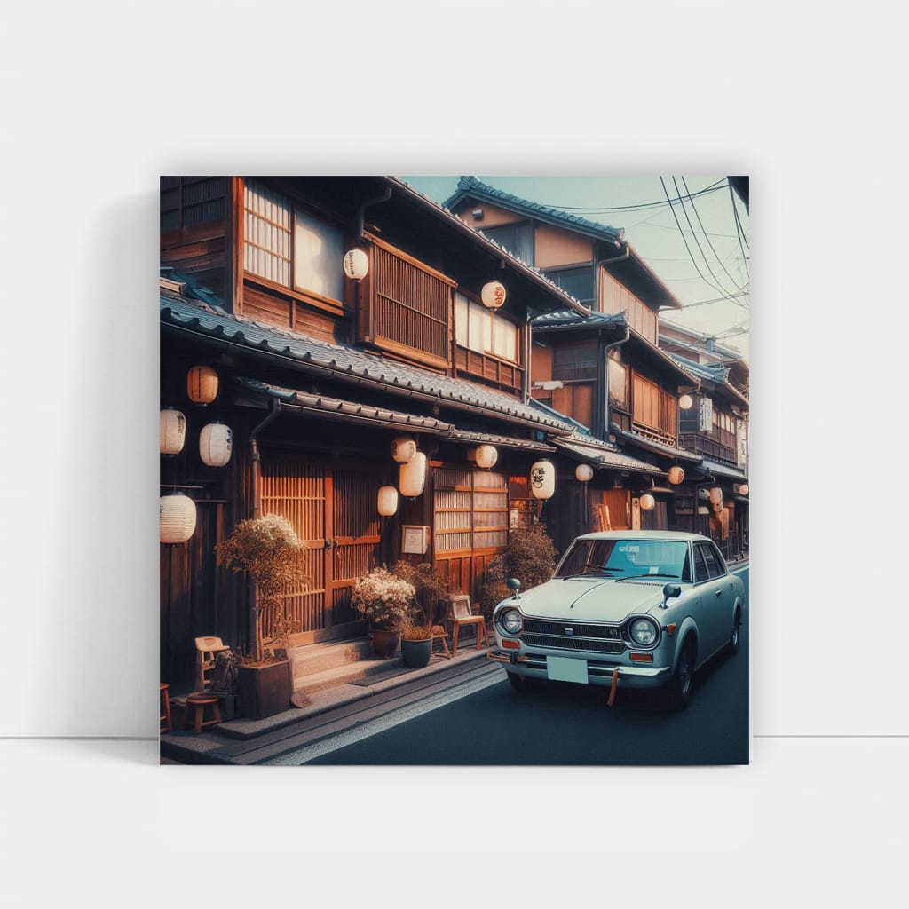 Nissan Old Retro Tokyo Japan Wall Art