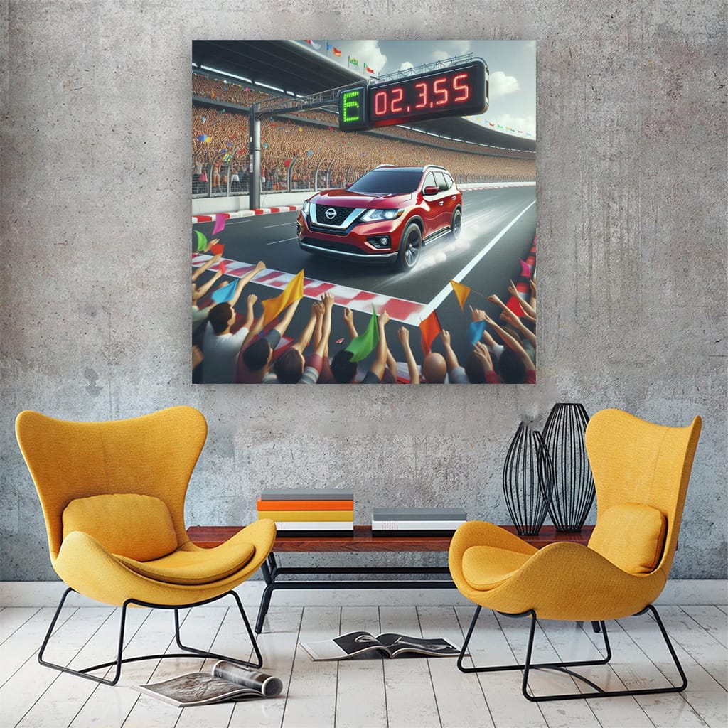 Nissan Pathfinder Race Ring Wall Art