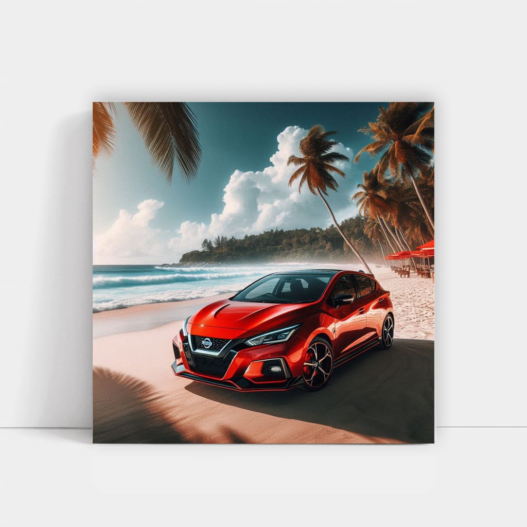 Nissan Pulsar Gtir On Beach Wall Art