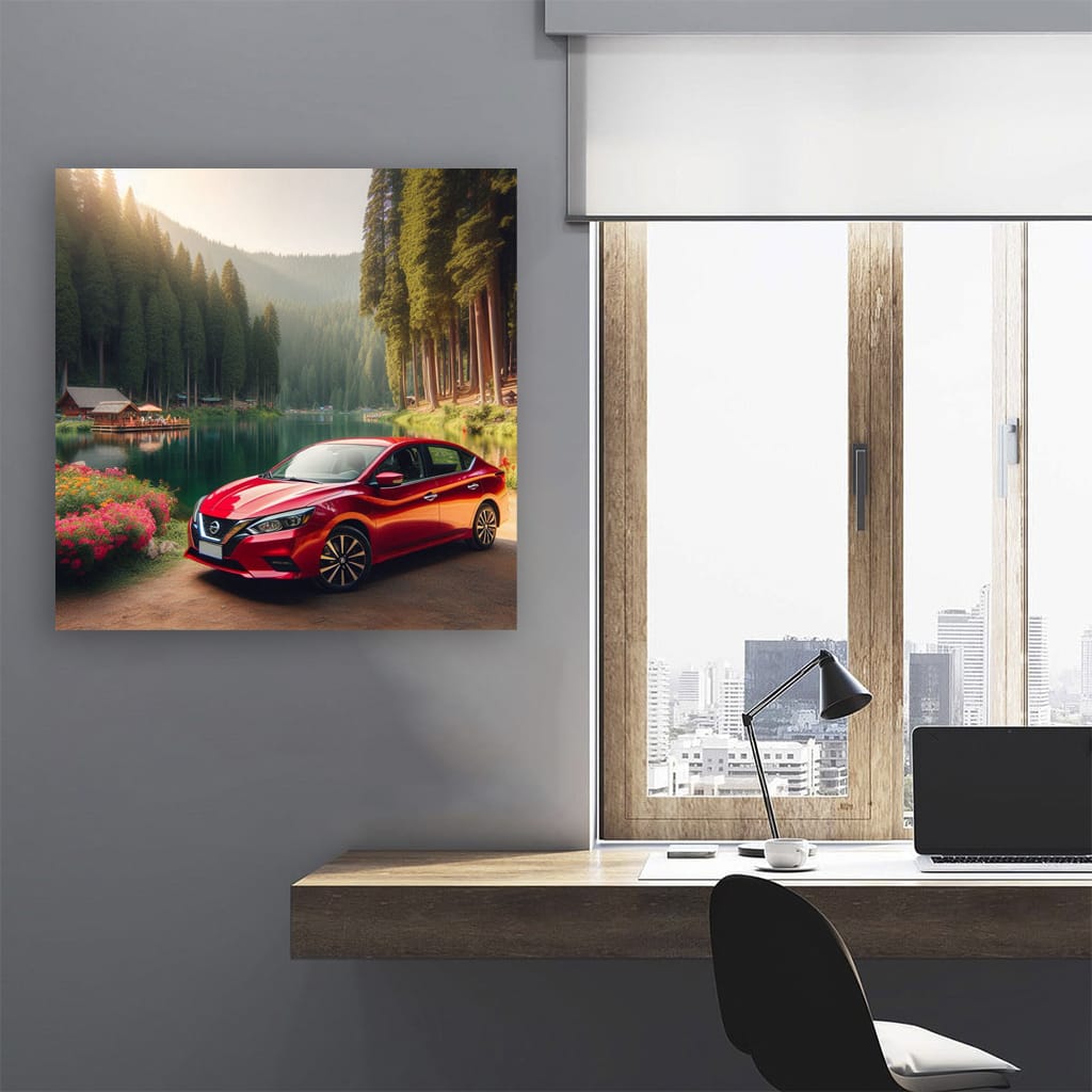 Nissan Sentra Lake Wall Art