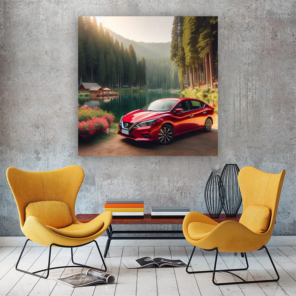 Nissan Sentra Lake Wall Art